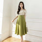 Mid Length High Waist Slim Fit Dress for Women