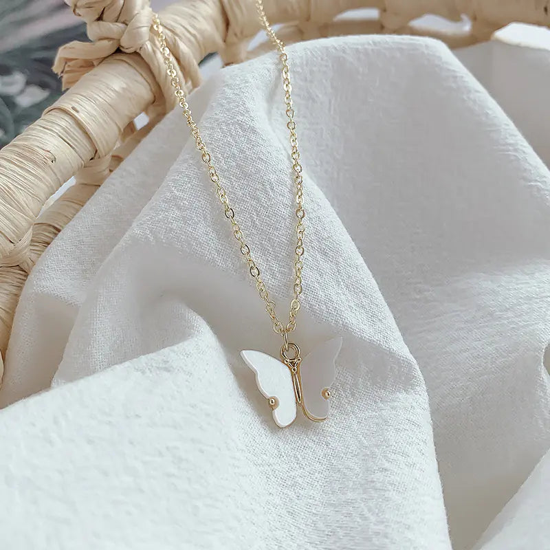 Titanium Steel Necklace - Korean Style Letter Pendant